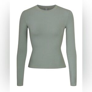 SKIMS Cotton Jersey Long-sleeve T-shirt